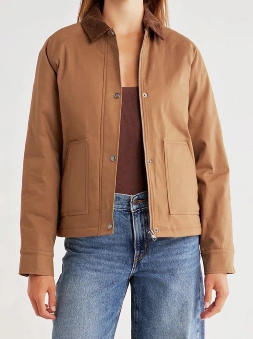 Thread & Supply Women’s Zola Barn Jacket Toasted Coconut/Brown Sz XL NWT